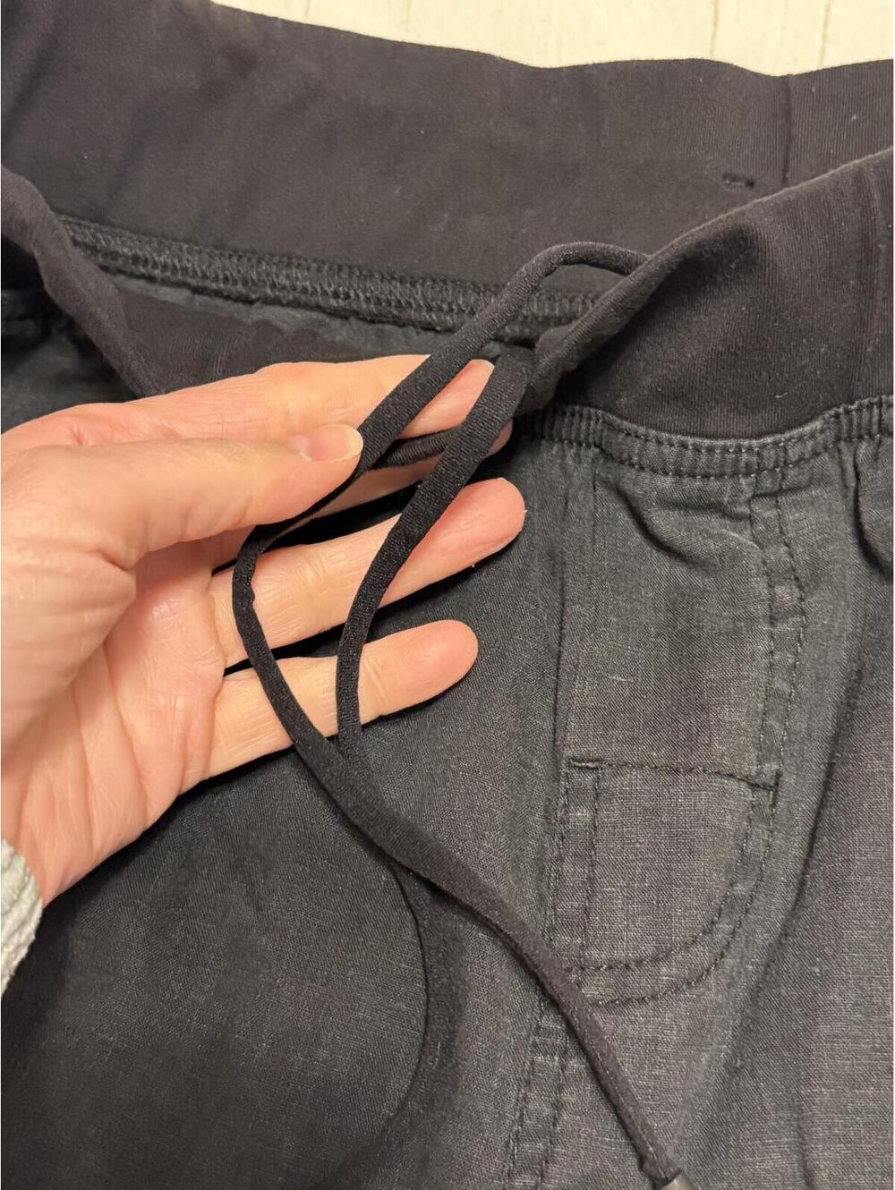 prAna Black Drawstring Casual Pants Women's Small - Picture 4 of 6